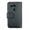 Synthetic Leather Wallet Case for Sony Xperia SP M35h - Black