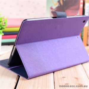 Korean Mercury Fancy Diary Wallet Case Cover for iPad Pro 9.7 Inch Purple+ SP