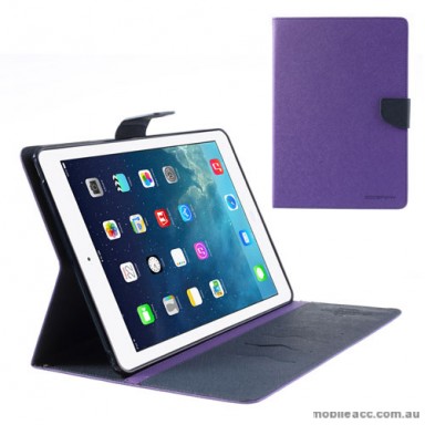 Mercury Goospery Fancy Diary Case For Apple New iPad 9.7 - Purple