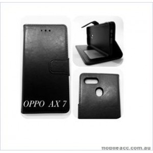 Wallet Case For oppo  AX7/A7 BLK
