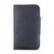 Woven Pattern Synthetic Leather Wallet Case for LG Google Nexus 4 - Black