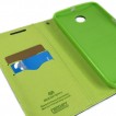 Korean Mercury Fancy Diary Wallet Case for Google Nexus 6 - Navy Blue