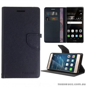 Mooncase Stand Wallet Case For Huawei P9 Black