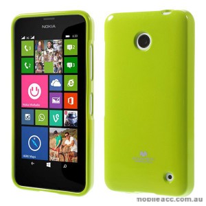 Korean Mercury Pearl TPU Gel Case Cover for Nokia Lumia 630 635 - Green