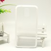 Transparent TPU   PC Case Cover for Samsung Galaxy S5 - White