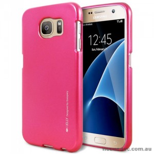 Mercury Goospery iJelly Gel Case For Samsung Galaxy S7 - Hot Pink
