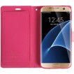 Mercury Rich Diary Wallet Case for Samsung Galaxy S7 Edge Light Pink