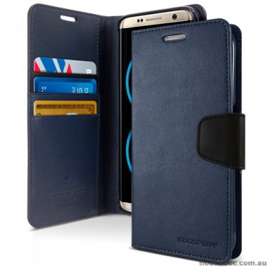 Mercury Goospery Sonata Diary Stand Wallet Case For Samsung Galaxy S8 Navy