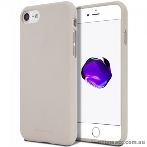 Genuine Mercury Goospery Soft Feeling Jelly Case Matt Rubber For iPhone 7/8 - Stone