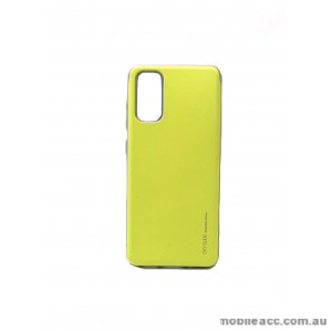 Mercury SKY SLIDE BUMPER CASE With Card Holder For Samsung S20 Plus 6.7 inch  Lime Green