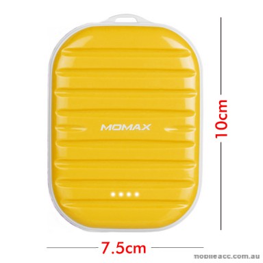 Momax 7800mAh Super Mini Power Bank 2.4A Output - Yellow