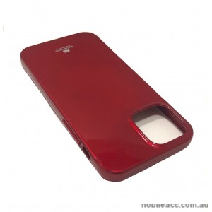 Korean Mercury TPU Jelly Case For iPhone12  6.1inch  Red