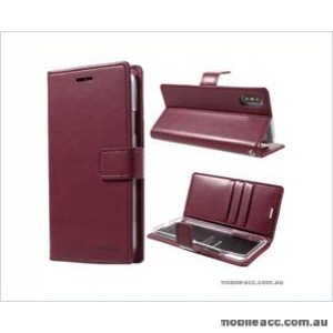 Korean Mercury Bluemoon Diary Wallet Case ForSamsung S20 6.2 inch  Red Wine