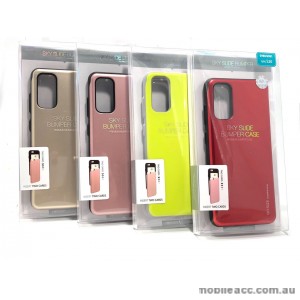 Mercury SKY SLIDE BUMPER CASE With Card Holder For Samsung S20 6.2 inch  Gold