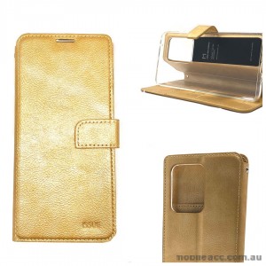 Genuine Molancano ISSUE Diary Stand Wallet Case For Samsung S20 Ultra 6.9 inch  Gold