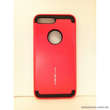 KOREAN ANY SHOCK LAYER GUARD CASE FOR iPhone 7 Plus - Red